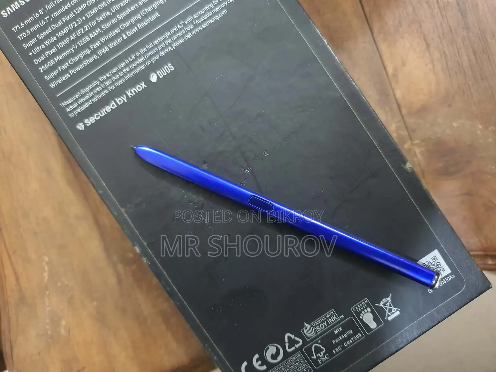 Samsung Note 10+ Back Shell, Battery, and S Pen