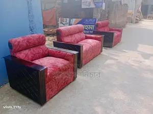 Fullbox Sofa Set (2*2*1) Maroon Velvet