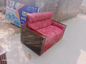 Fullbox Sofa Set (2*2*1) Maroon Velvet