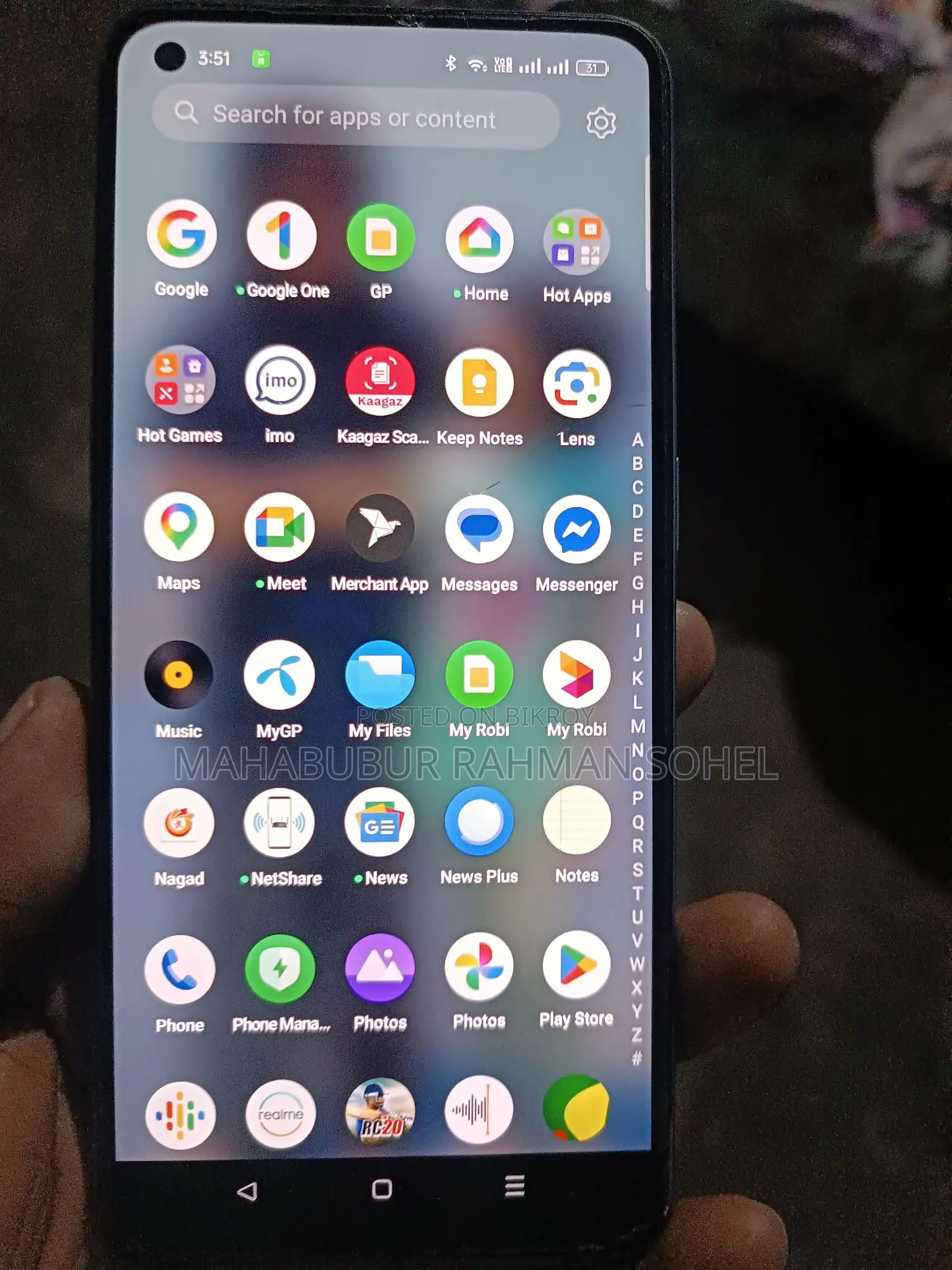 Realme 9 pro+ . (Used)