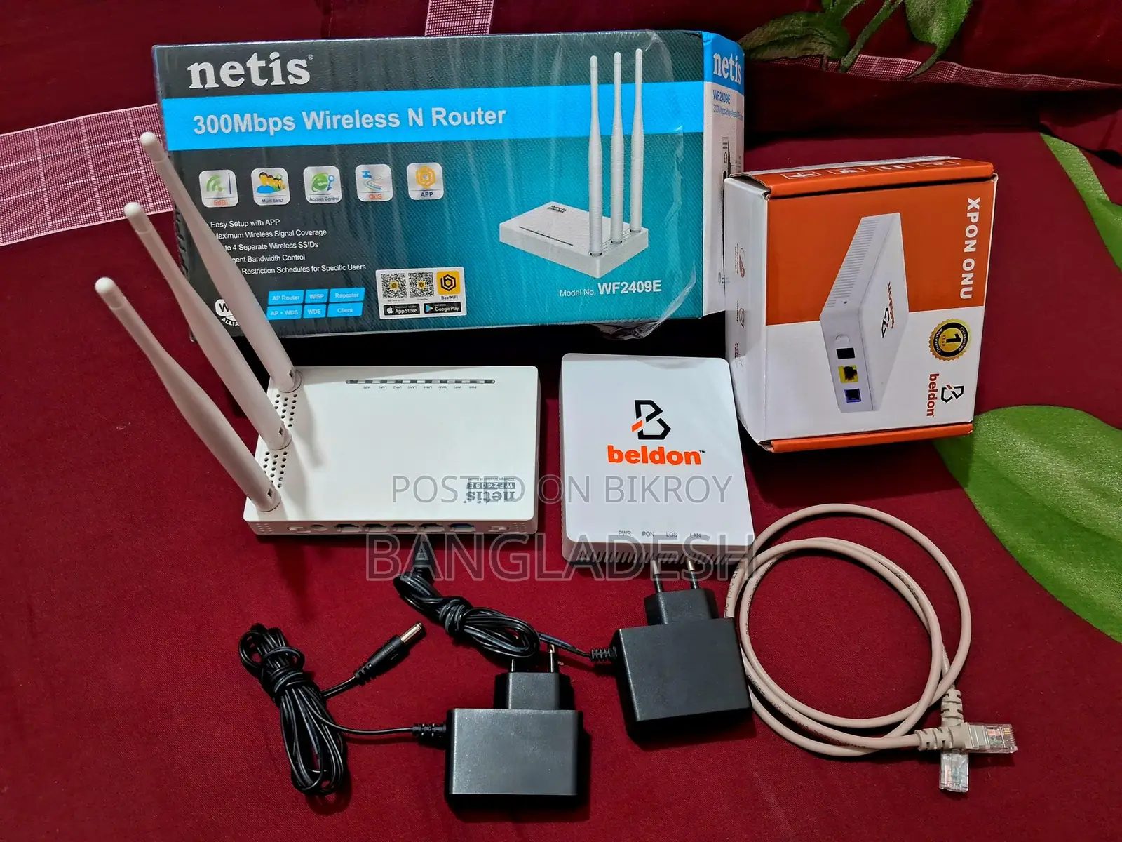 Router ONU Full Set-up Box