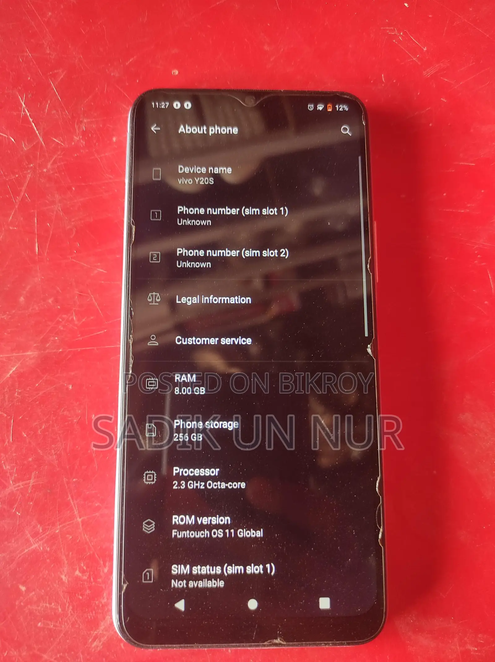 Vivo Y20s . (Used)