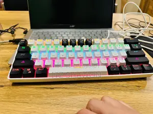 মেকানিক্যাল কীবোর্ড Mucai Mk61 Rgb সাদা + কালো