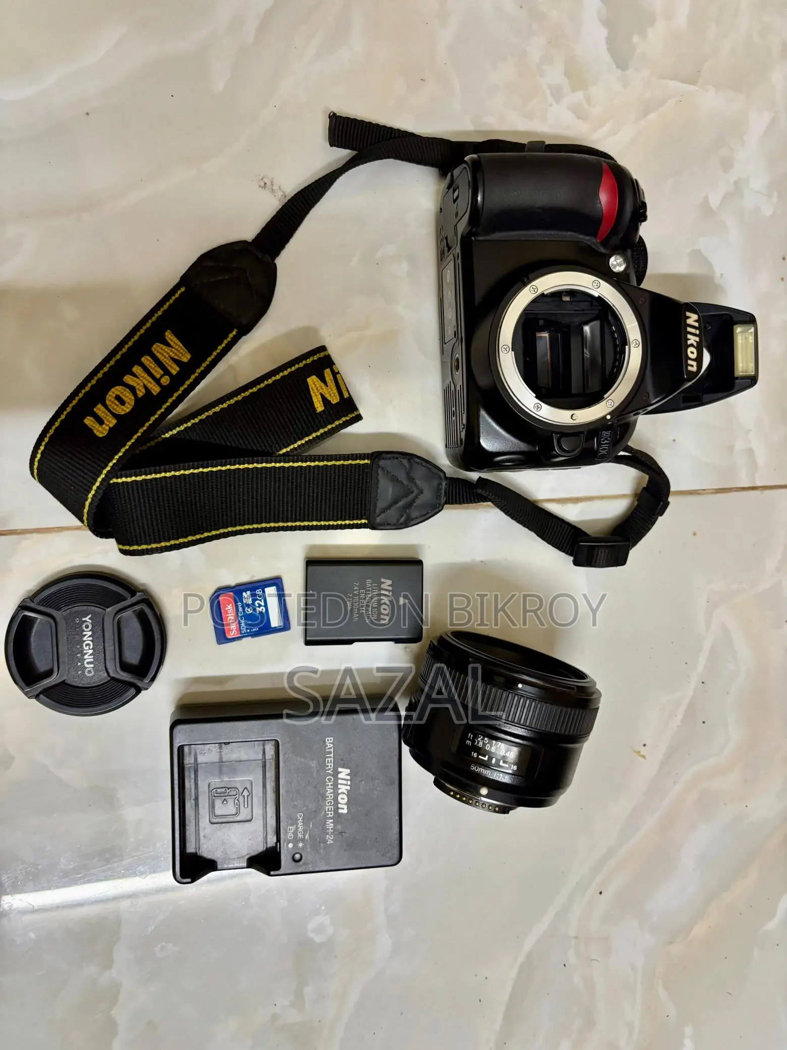 Nikon D3100 with 50mm prime lens ✅ Everything included