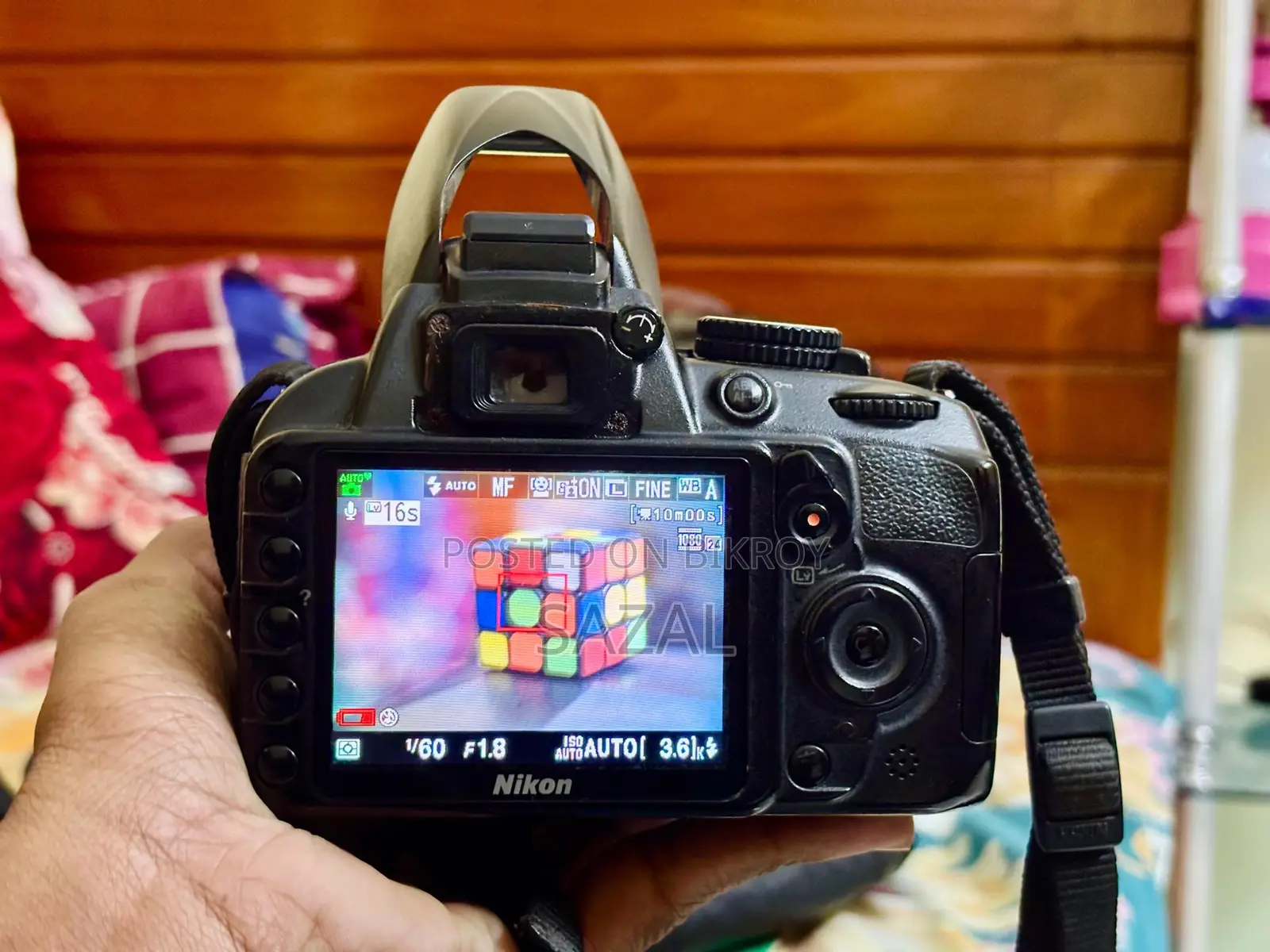 Nikon D3100 with 50mm prime lens ✅ Everything included