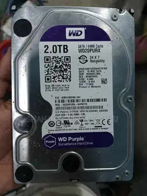 Western Digital 2TB 3.5" Purple Surveillance HDD