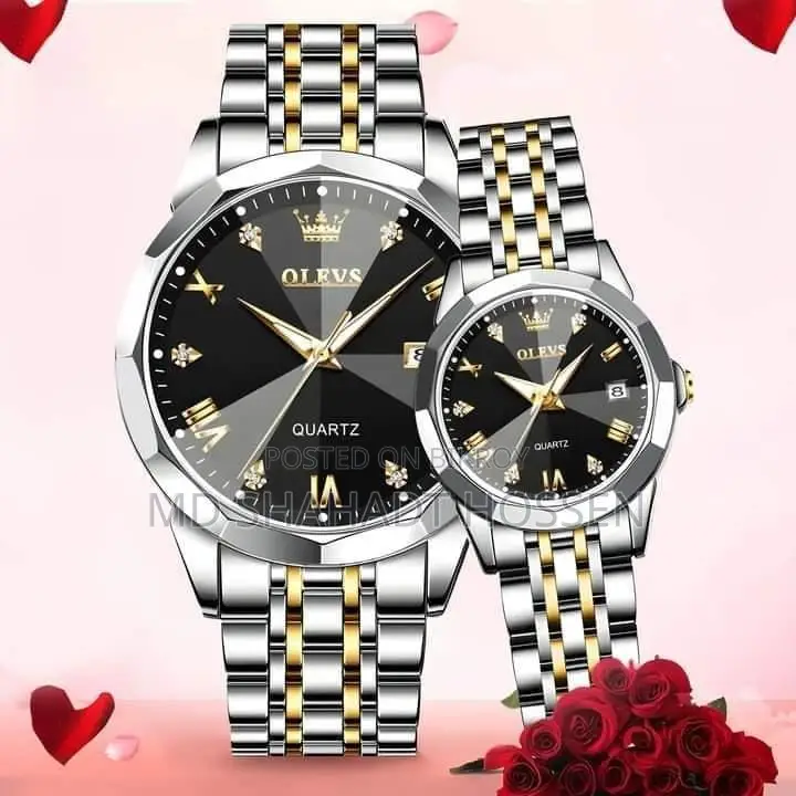 Olevs Couple Watch (With Box)