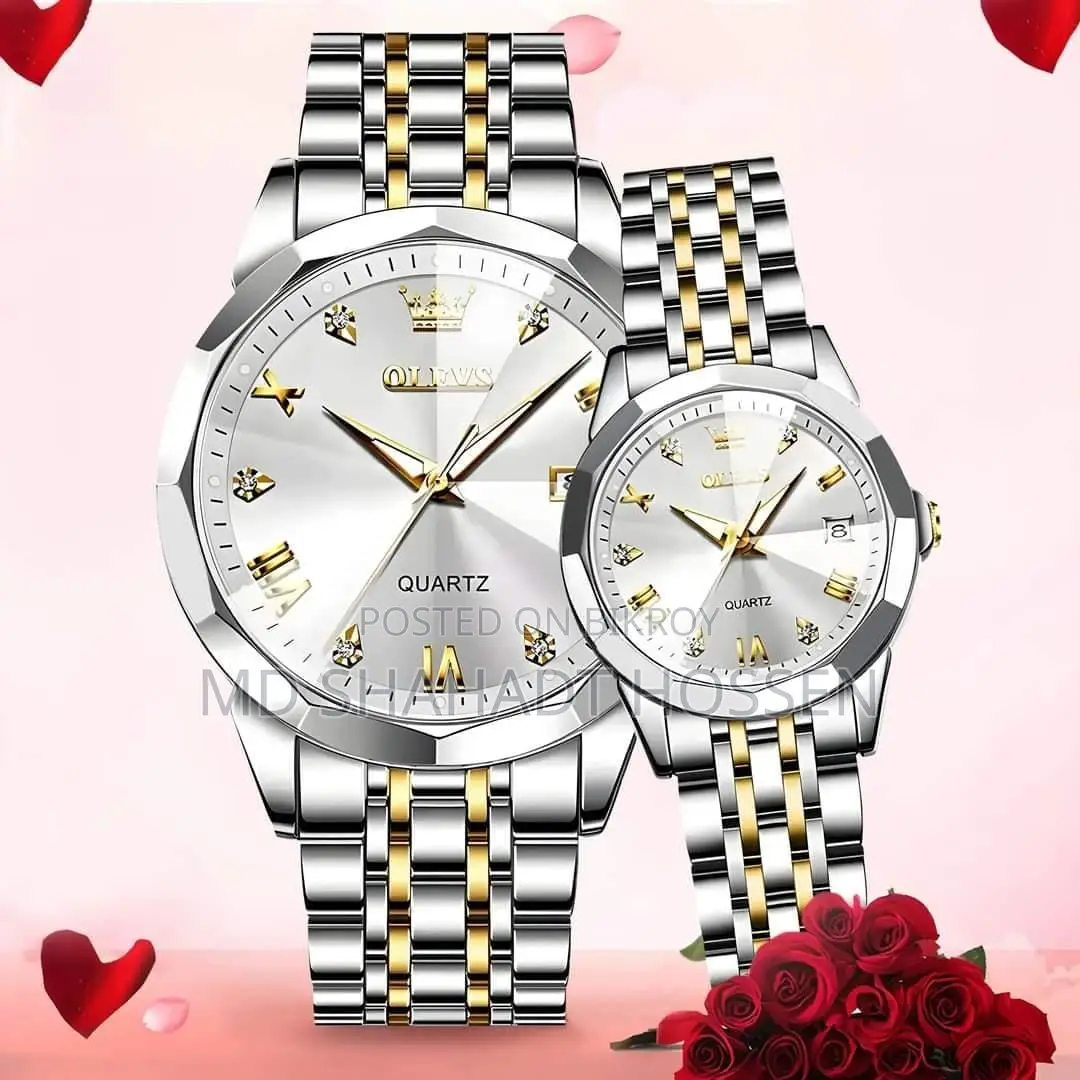 Olevs Couple Watch (With Box)