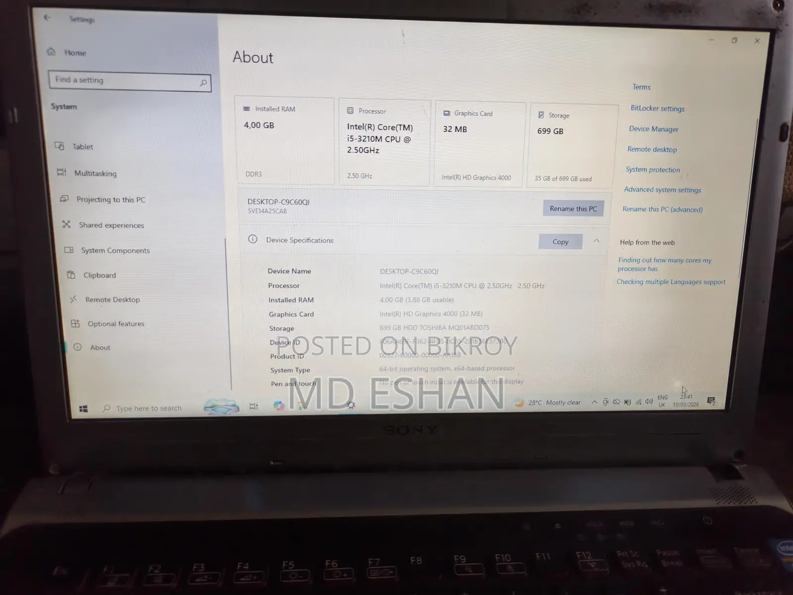 Sony vaio core i5