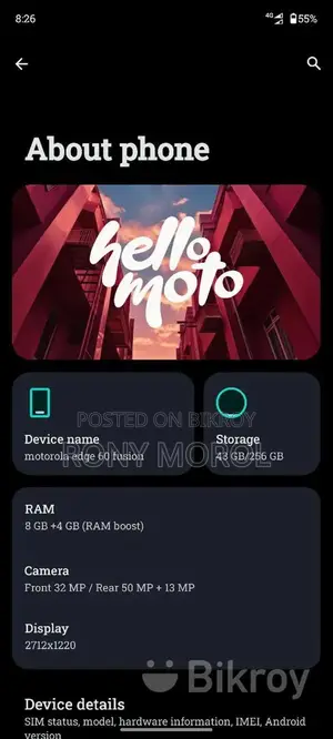 Motorola Edge 60 Fusion (Used)