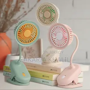 Mini Clip-on Fan Car Desktop Charging Foldable S14-f1204