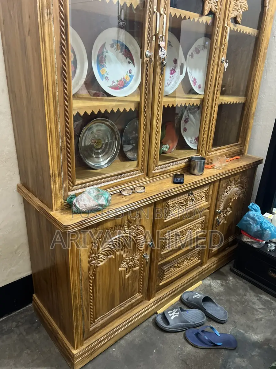 Original Chittagong Teak Wood Showcase.