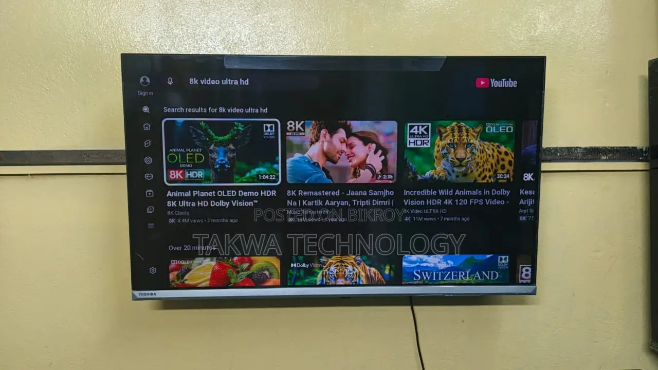 Toshiba-32" Inch Android Frameless Voice Control Original Korean TV