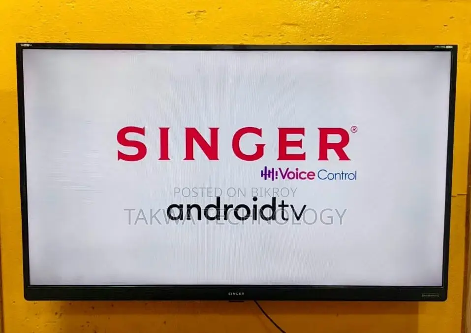 Singer 43-inch Android TV with Voice Control and Dolby Soundbar System