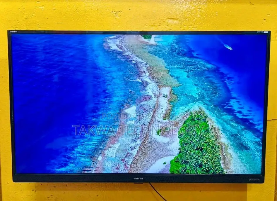 Singer 43-inch Android TV with Voice Control and Dolby Soundbar System