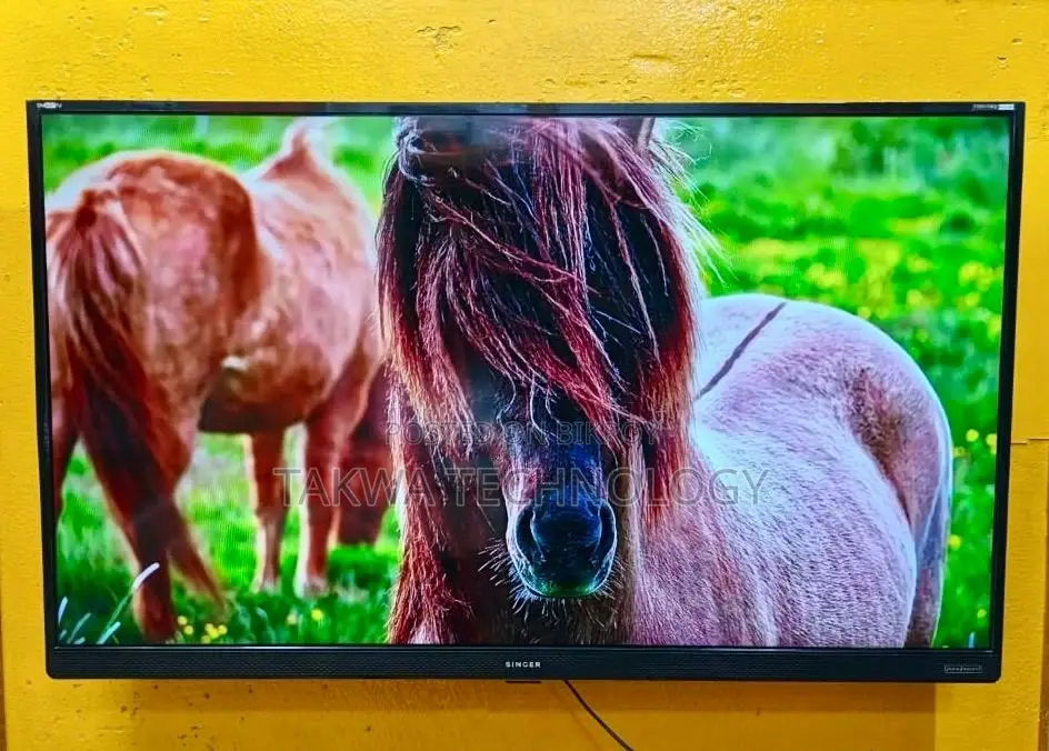 Singer 43-inch Android TV with Voice Control and Dolby Soundbar System
