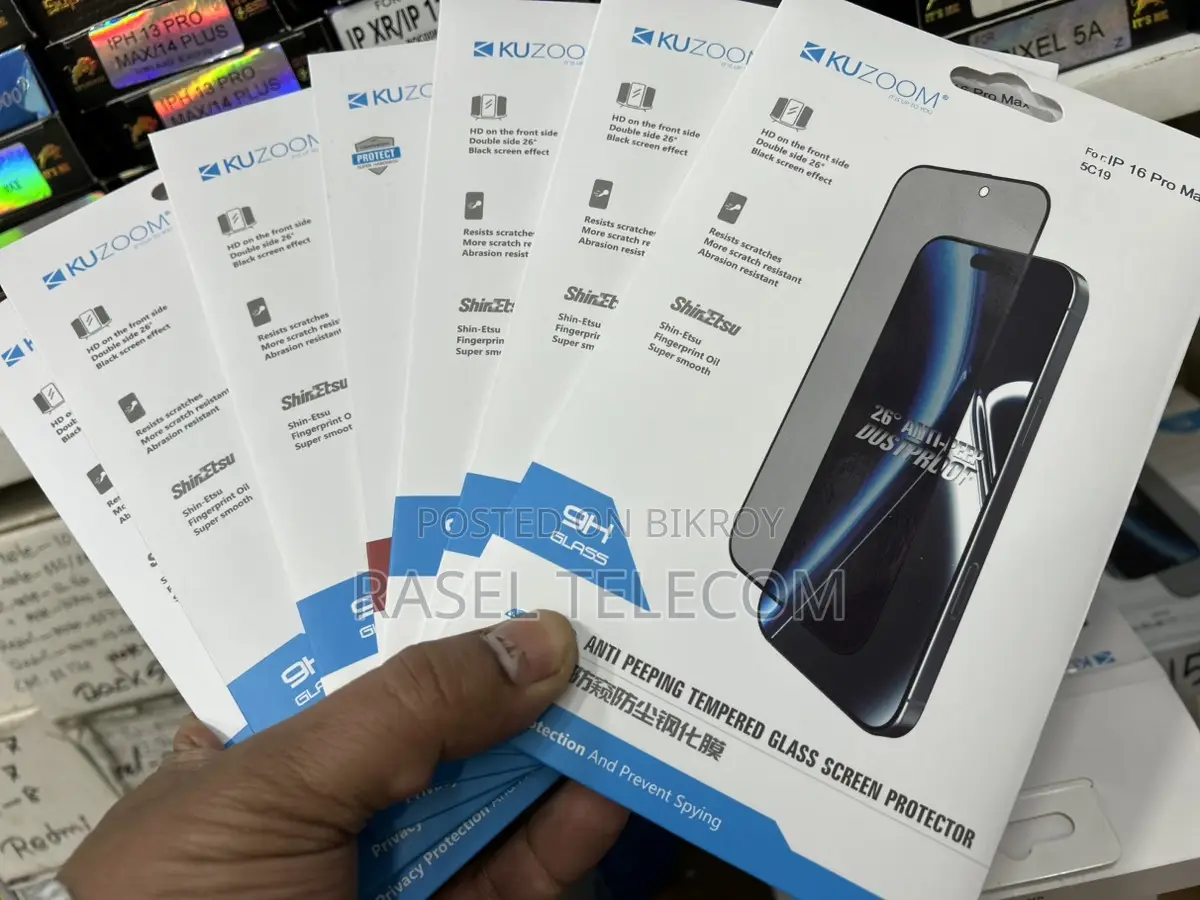 IPhone Tempered Glass (HD & Privacy) | 13-17 Series Eid Offer