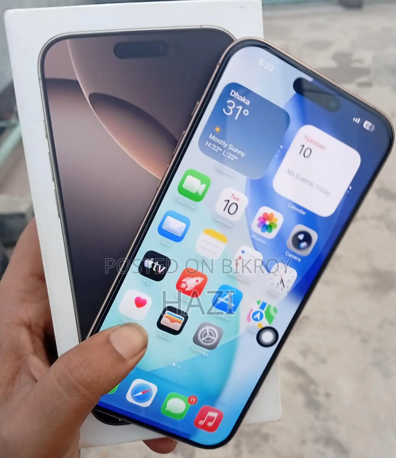 Apple iPhone 16 Pro Max 256gb 90% (ব্যবহৃত)
