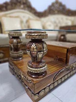 Premium Teak Wood Sofa Set and Tea Table