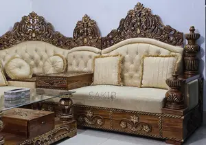Premium Teak Wood Sofa Set and Tea Table