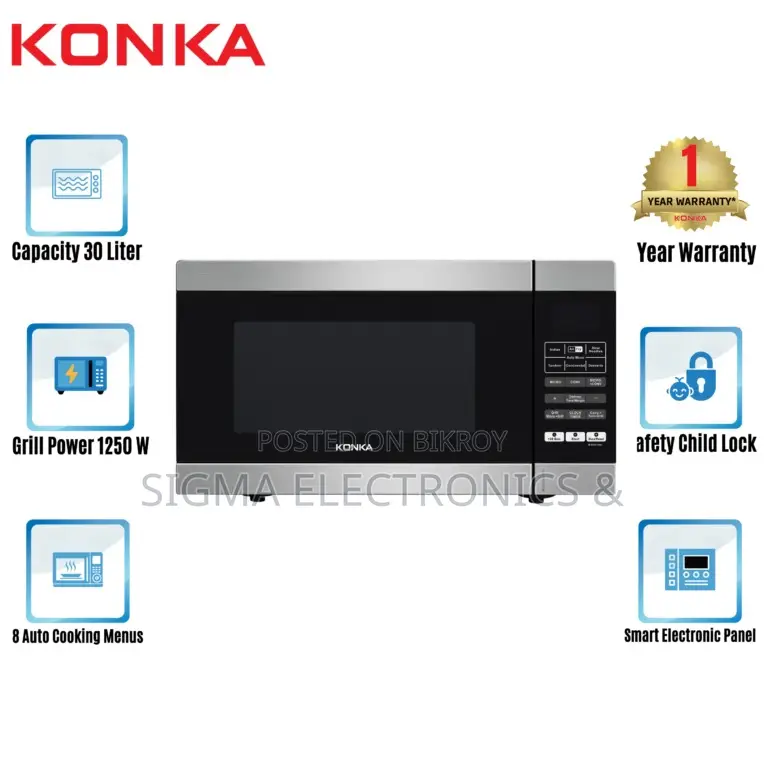 Konka KCED309WDB-F 30 Liter Microwave