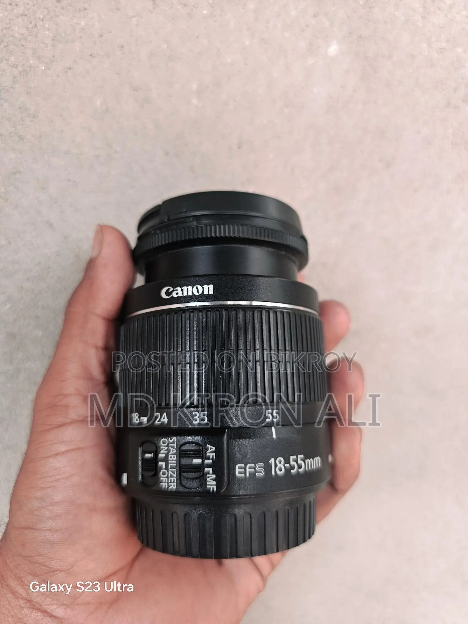 Canon 600D With 55-250mm Telephoto Zoom Lens