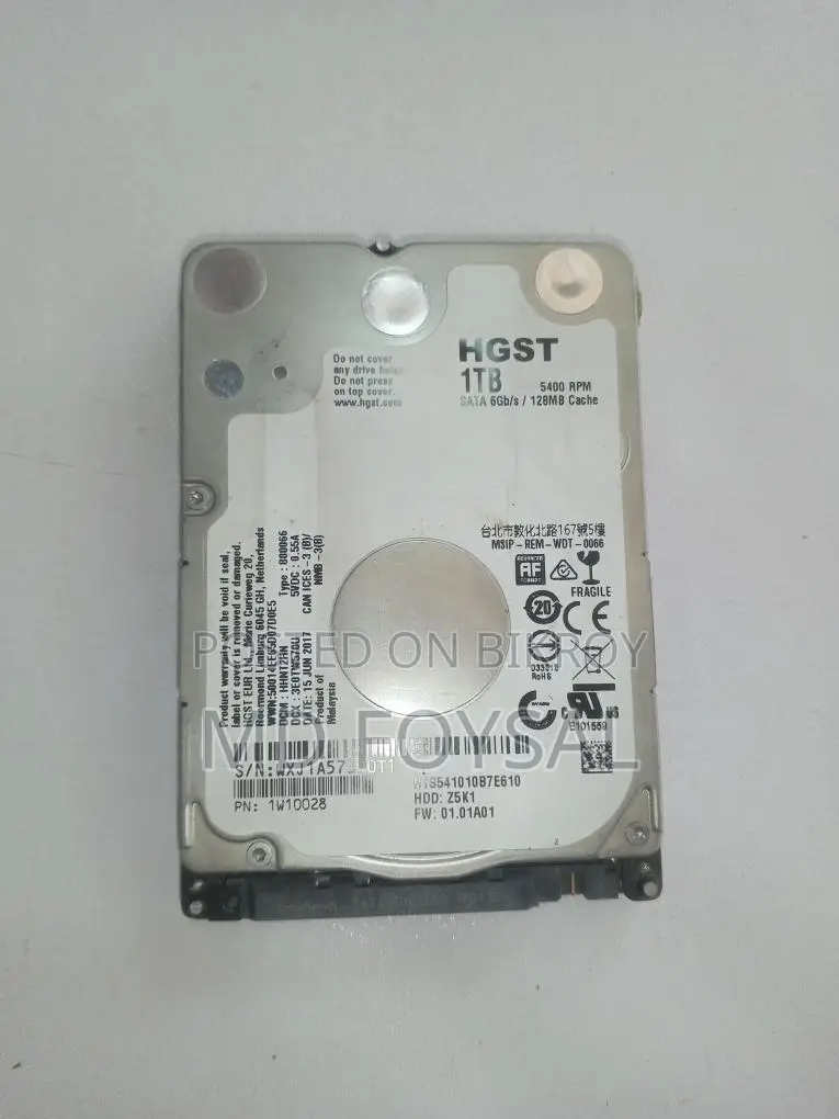 Hgst 1tb Laptop Hard Drive – Sata 6gb/s 5400rpm