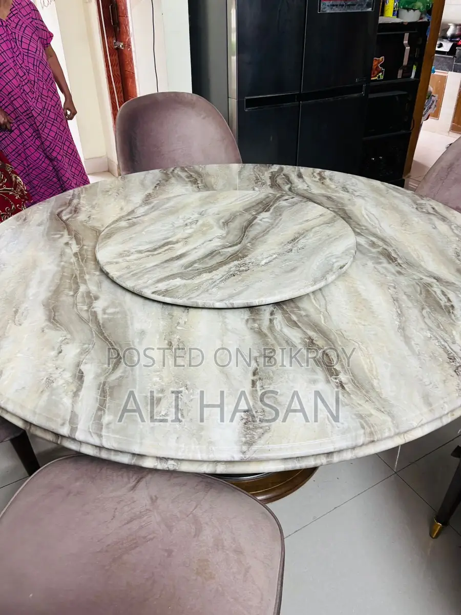 Marble Dining Table and Chairs