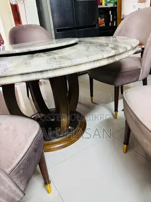 Marble Dining Table and Chairs