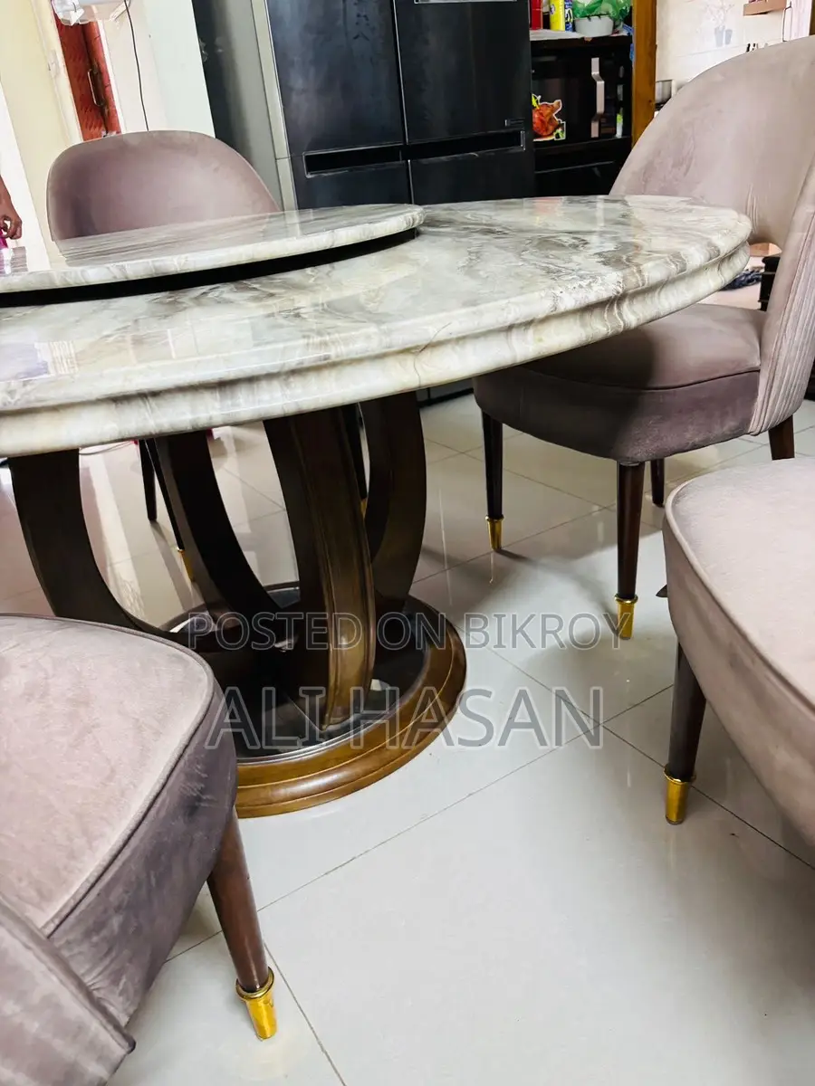 Marble Dining Table and Chairs