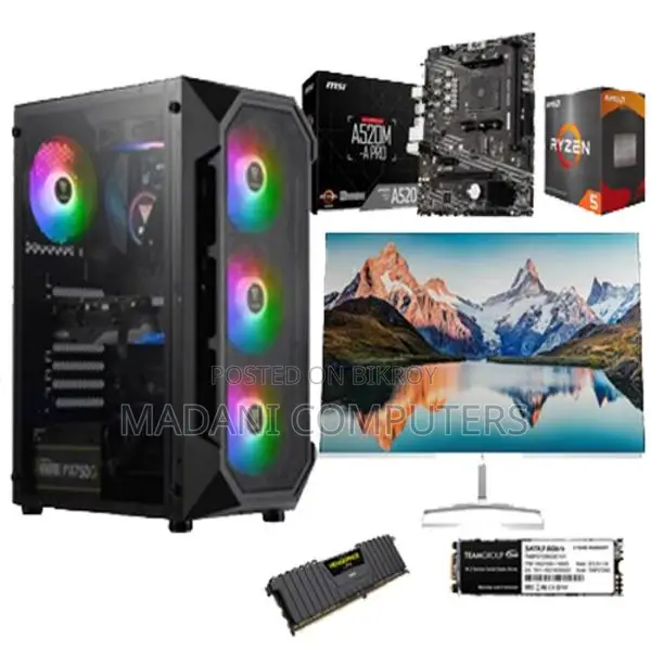 Desktop PC Core i3 7th Gen with 19" LED 120GB SSD - Low Budget