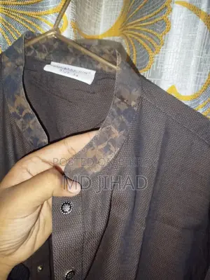 চকলেট কালার কটন কাপুরের পাঞ্জাবি টিব বুদাম ২০২৬ নিউ কালেকশন