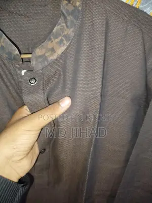 চকলেট কালার কটন কাপুরের পাঞ্জাবি টিব বুদাম ২০২৬ নিউ কালেকশন