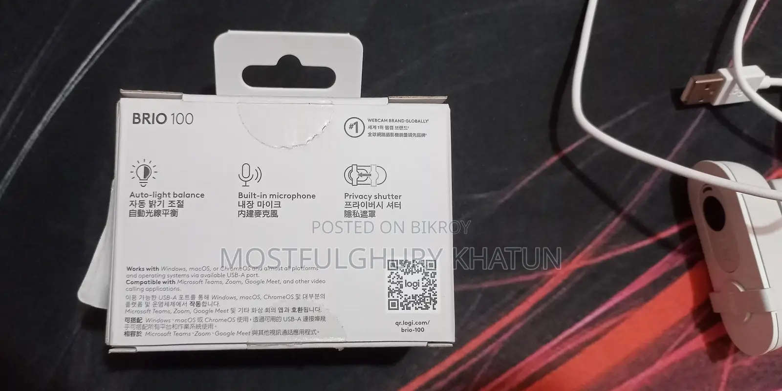 Logitech BRIO 100 Webcam