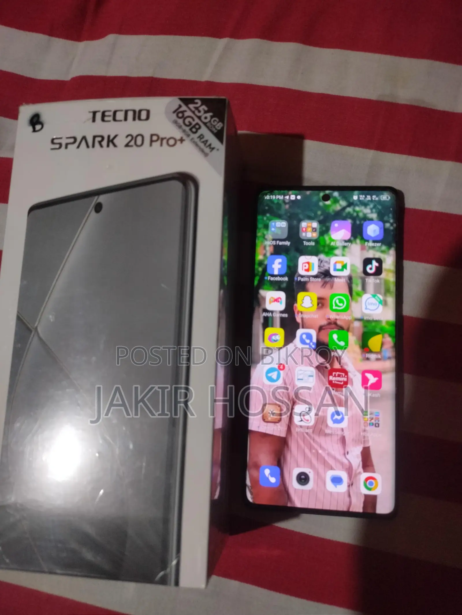 Tecno Spark 20 Pro+ Ram 8 +8 Rom 256 (Used)