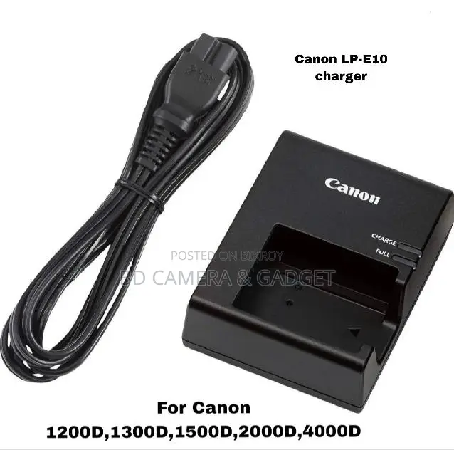 Canon Lp-E10 charger For 1100D,1200D,1300D,1500D,2000D body