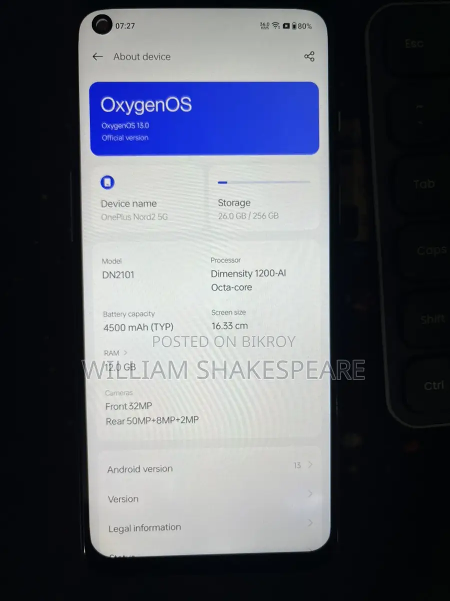 OnePlus Nord 2 5G 12/256 (Used)