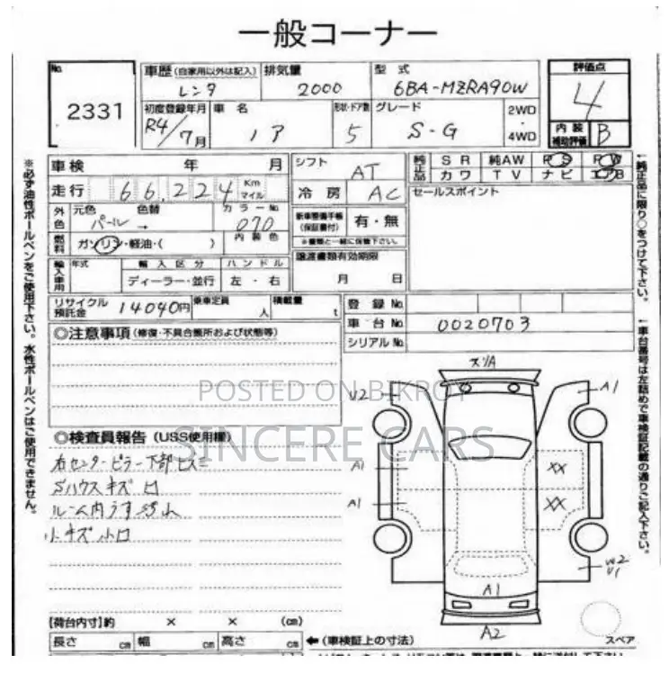 Toyota Noah SG. NON. HYB 2022