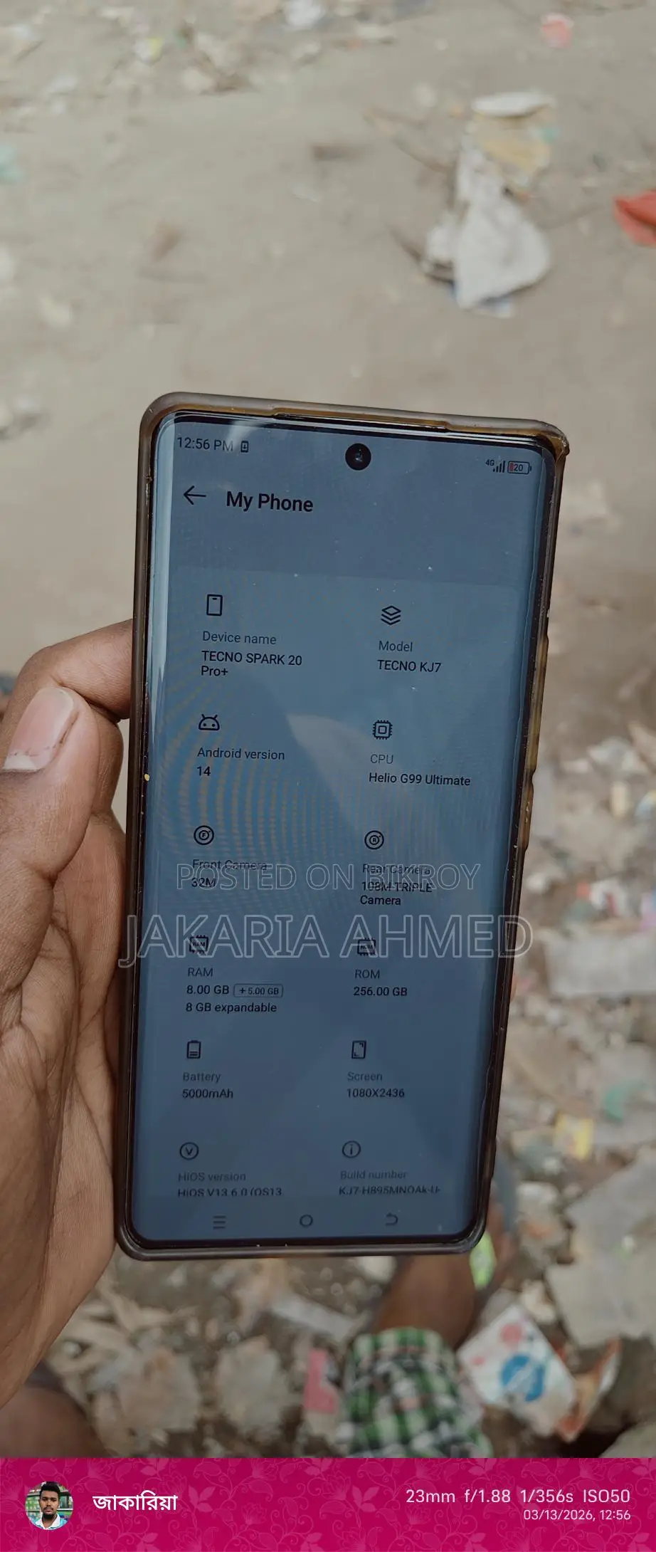 Tecno Spark 20 Pro+ display change (Used)
