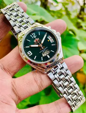 চমৎকার ORIENT ভেজিটেবল গ্রিন অটোমেটিক ঘড়ি
