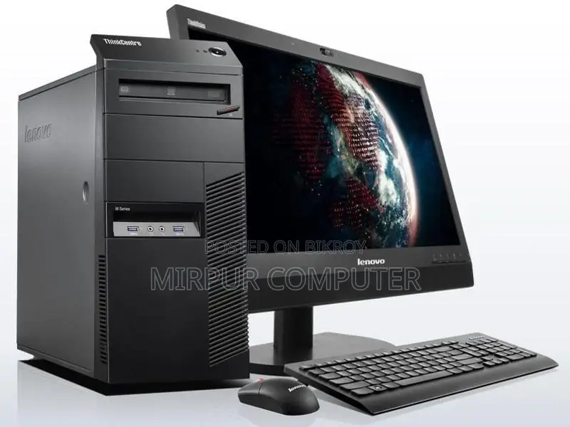 Desktop PC Core i5 4th Gen, Lenovo 19" LED, 250GB HDD, 8GB RAM