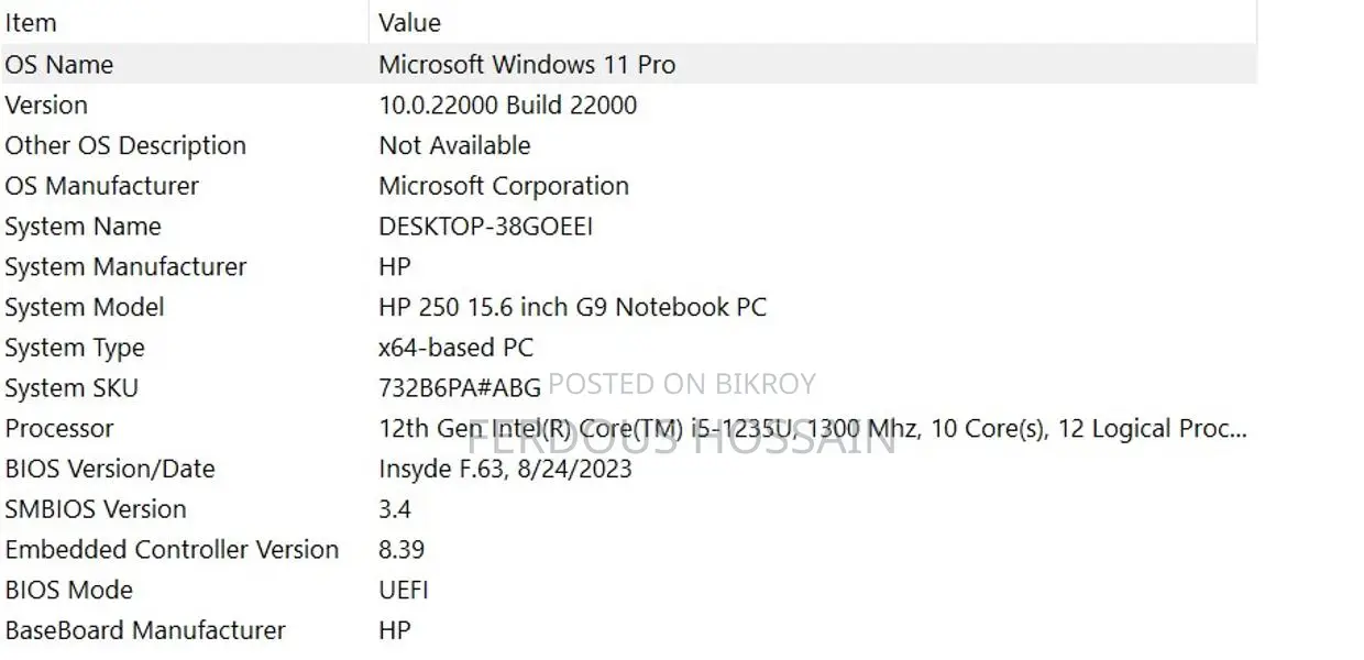 Hp Laptop For Sale