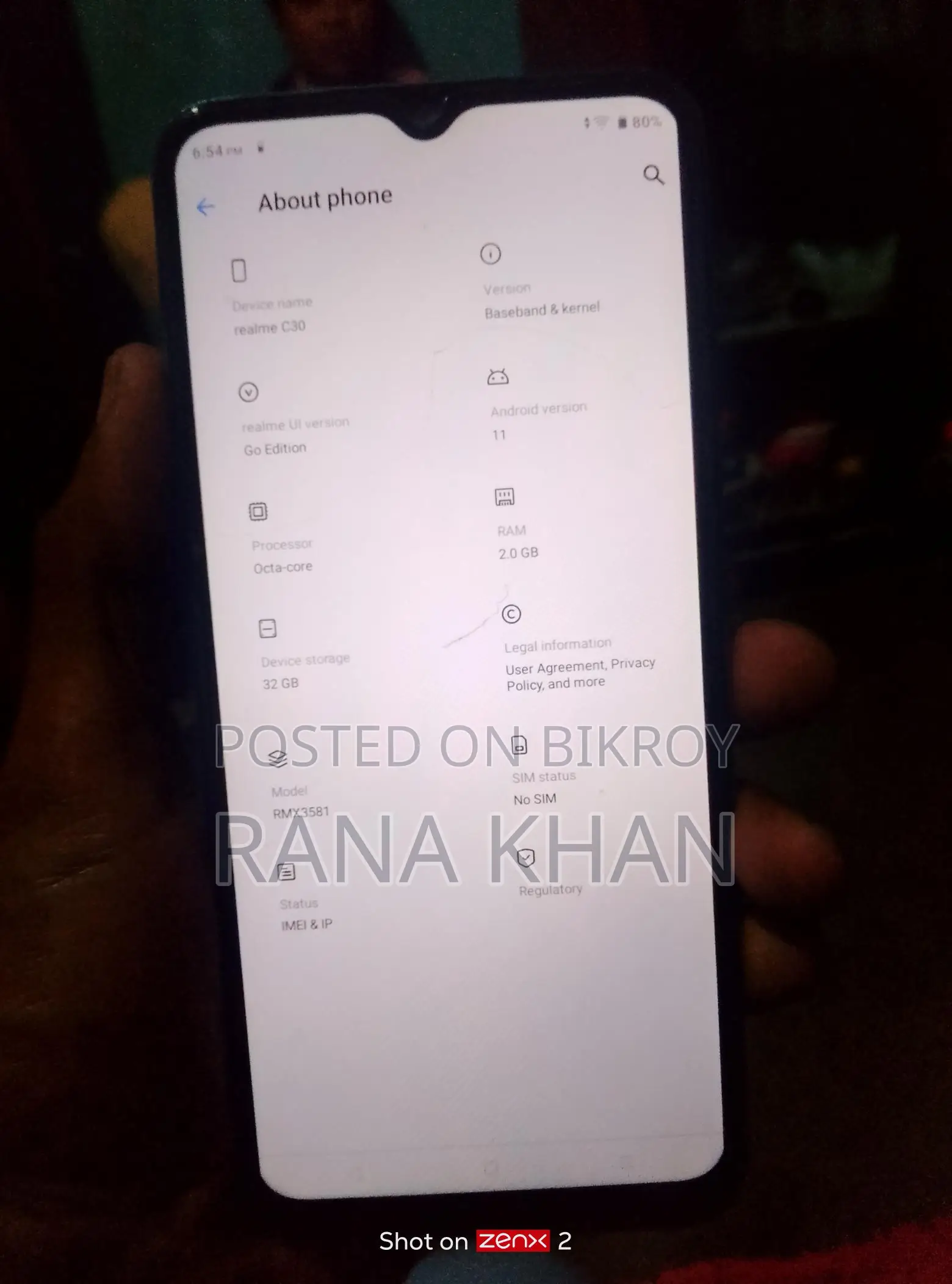 Realme C30 2/32 (Used)