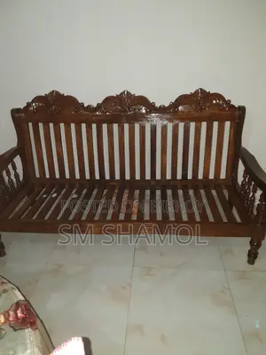 Mahogany Wood Sofa