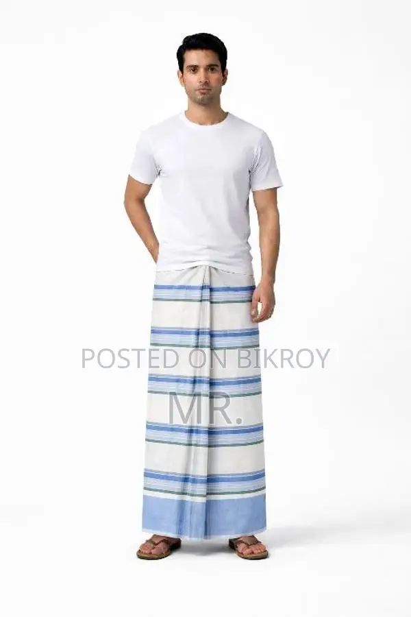 6-yard 100% Cotton Lungi