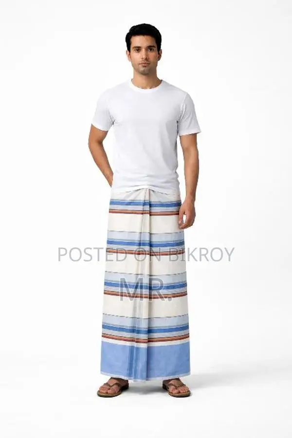 6-yard 100% Cotton Lungi