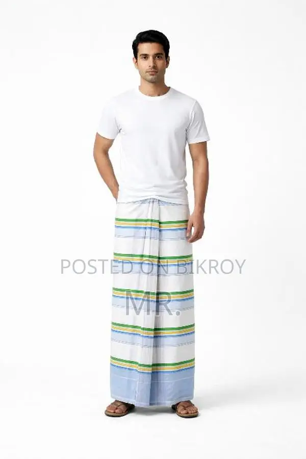 6-yard 100% Cotton Lungi