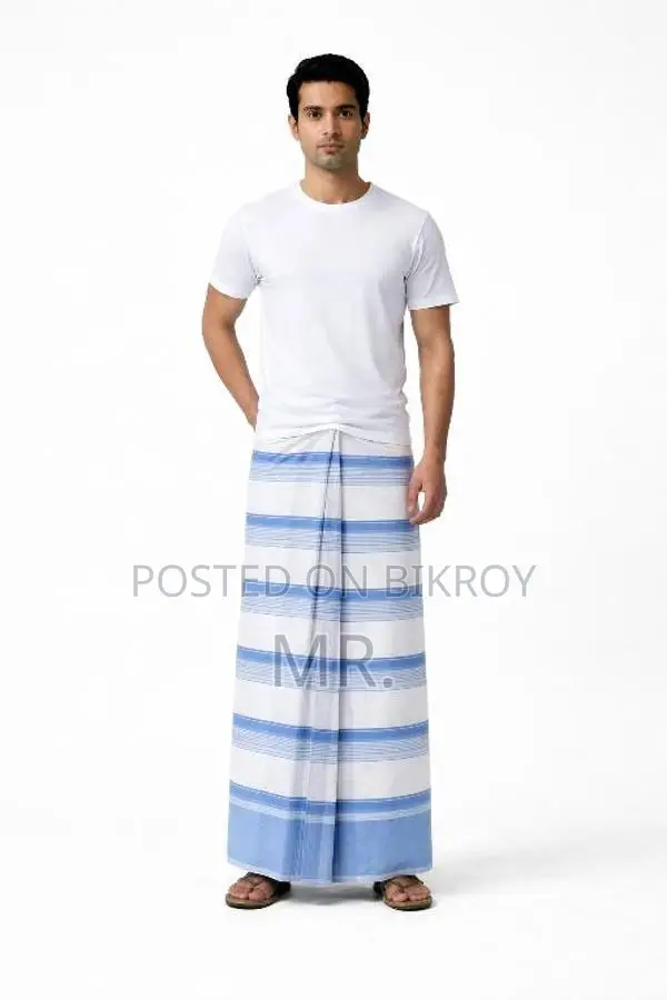 6-yard 100% Cotton Lungi