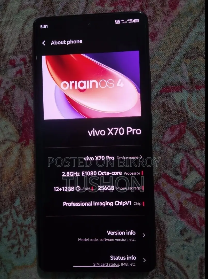 Vivo X70 Pro exchange iPhone (Used)