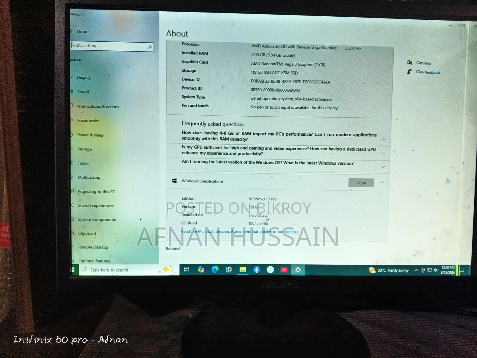 Desktop for sale